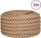 vidaXL Jute Touw - 5 m lang - 36 mm dik