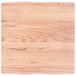 VidaXL Tafelblad Natuurlijke Rand Eikenhout Lichtbruin 60x60x(2-4) cm