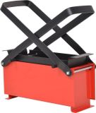 vidaXL Brikettenpers voor papier 34x14x14 cm staal zwart en rood