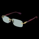 Gucci GG1221S 003 Zonnebril - Heren - Goudkleurig