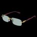 Gucci GG1221S 003 Zonnebril - Heren - Goudkleurig