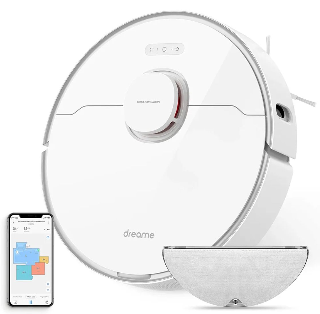Dreame Xiaomi Bot L10 Pro Robotstofzuiger met dweilfunctie - Wit