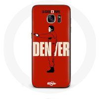 Maniacase Hoesje voor Samsung Galaxy S6 edge La Casa De Papel denver tekening