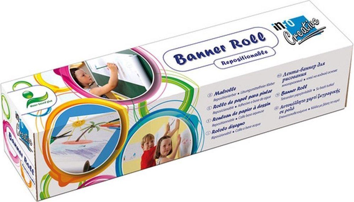 Info Notes Tekenrol 30cmx12,2m blanko - wit