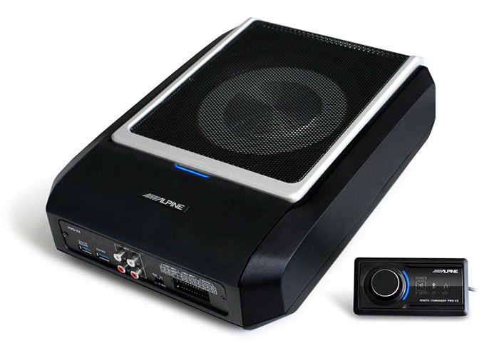 Alpine PWD-X5 - Actieve Underseat Woofer met DSP versterker - Zwart