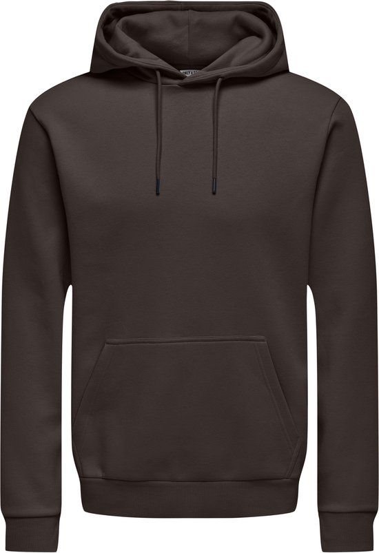 ONLY&SONS ONSCERES HOODIE SWEAT NOOS Heren Sweaters Katoen Polyester Regular Fit Coffee Bean S