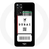 Maniacase Hoesje voor Xiaomi Redmi Note 11 4G Vliegticket Dubai