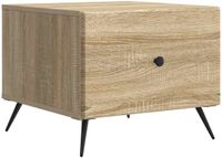 vidaXL Salontafel Sonoma Eiken 49 x 50 x 40 cm Bewerkt hout