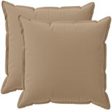 vidaXL - Taie d'oreiller - 2 pièces - BOIS - Taupe - 70 x 70 cm - Polyester