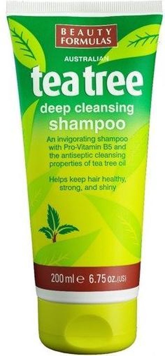 Beauty Formulas BEAUTY FORMULAS_Tea Tree Deep Cleansing Shampoo oczyszczaj¹cy szampon do w³osów 200ml