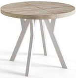 ALPİ Ronde Uitschuifbare Eettafel 90-190 cm Sonoma