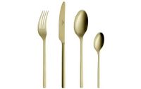 Gerlach 1760 Bestekset voor 6 personen, 24-delige set, gouden bestekset, roestvrij mat, modern, goud