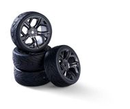 Carson 500900196 1:10 Wielenset Y-Design5 (4) grijs/zwart