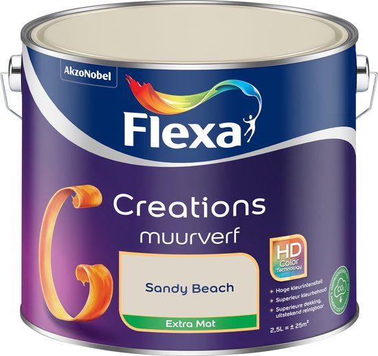 Flexa Creations Muurverf - Extra Mat - Sandy Beach - 2,5 liter