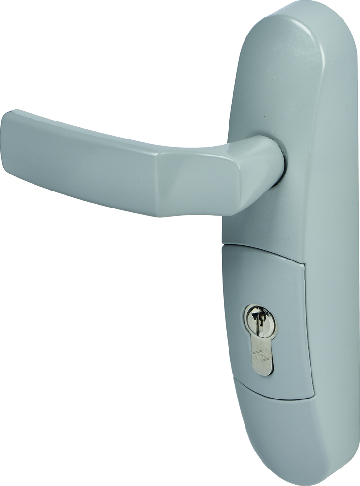 JPM Buitenbeslag Fluid Control - Uitgang | model: kruk | kleur: zilver. | Draair.: 1/2/3/4 - A000318715