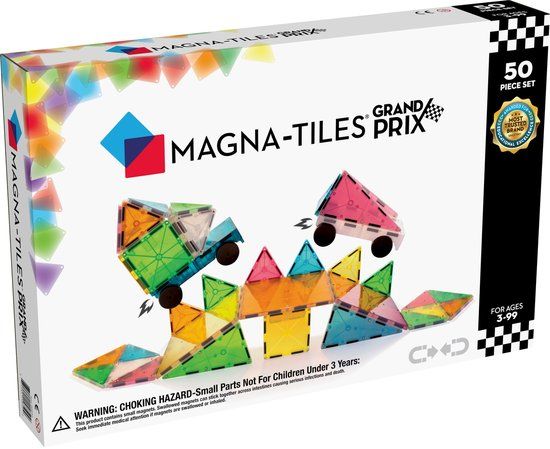 Magna Tiles - Grand Prix Frost Colors - 50 stuks - Constructiespeelgoed