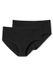 SCHIESSER 95/5 slip (2-pack) - dames midi biologisch katoen zwart