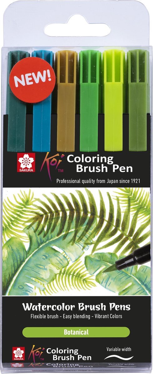 Sakura Koi Coloring Brush Pen set 6