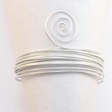 Vaessen Creative Aluminium Draad - Embossed round - 2mm - 5m - Zilver