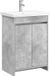 vidaXL Badkamermeubel Set Betongrijs 61 x 40 x 84,5 cm Bewerkt hout