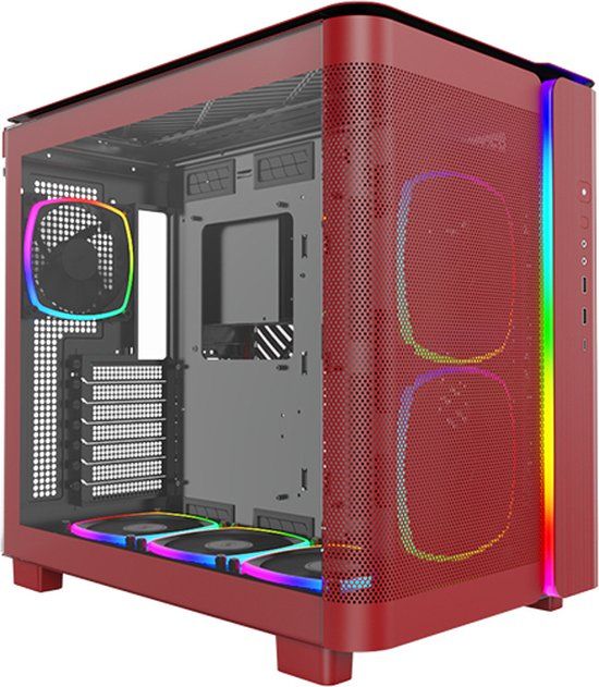Montech KING 95 PRO Midi Tower - Rood
