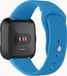 Intercella Bracelet en silicone - adapté pour Fitbit Versa et Fitbit Versa 2 - taille S/M - bleu