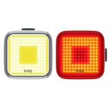 Knog Verlichtingsset Blinder Square Oplaadbaar Led Zwart