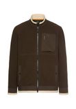 camel active Sweatjacke met zakken - Maat menswear-XL - Donkerbruin