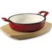 RONDE Lacor RONDE STEELPAN MAGMA ROOD D.16 CM