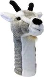Daphnes Headcovers - Golfclubbeschermer - Geit - Grijs - wit