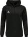 Hummel hmlCORE Hoodie met capuchon, lange mouwen, ritszakken, polyester fleece, effen, unisex, 3XL, zwart/zwart