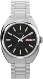 Timex Marlin Draper Automatic Mechanisch Automatisch Horloge Zilverkleurig En Zwart Kast Gemaakt Van 100% Roestvrij Staal En Een Armband Van 100% Roestvrij Staal 37 TW2Y65000AJ, TW2Y65100AJ