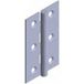 Monin Charnières rectangulaires à nœud roulé acier zingué 90x50mm
