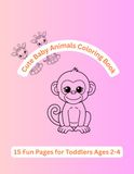 Cute Baby Animals Coloring Book