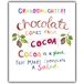 GRANDDAUGHTER, Emotional Rescue GRANDDAUGHTER, Chocolade, Papieren Salade. VERJAARDAGKAART