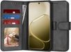 Techsuit Hoesje geschikt voor Oppo A6/A6x - Diary Book Wallet Case - Zwart