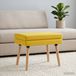 VidaXL bank met dubbele laag lichtgeel 60 x 40 x 46 cm stof