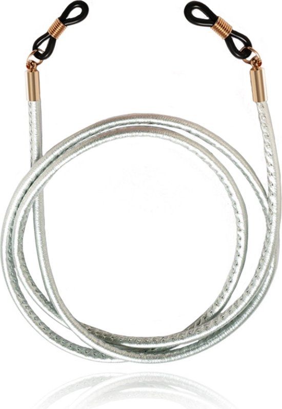 LGT JWLS LGT Jewels Zilver PU Leren Koord voor Zonnebril of Leesbril