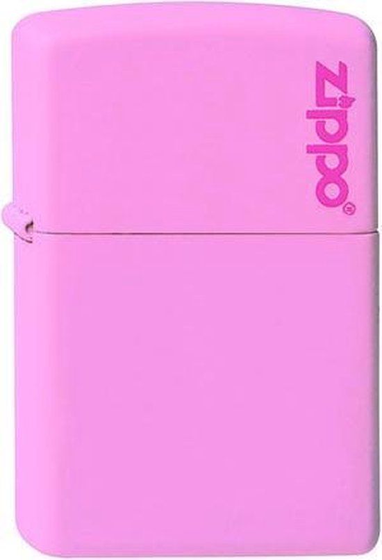 Zippo Pink Matte Zippo Logo Lighter - Refillable - Pink