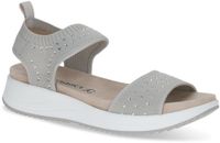 Caprice Dames Sandaal 9-28710-44 Lt Grey Knit G-breedte Maat: 37 EU