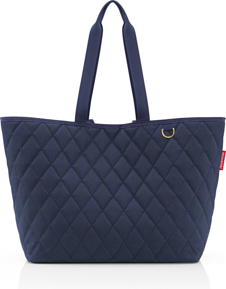 reisenthel Classic Shoper XL Schoudertas - 26L - Rhombus Midnight Gold Blauw