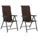 VidaXL Tuinstoel Terras Polyrattan, Staal Bruin (2 stuks)
