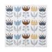 Klippan Yllefabrik Serviette Tulip 33x33 cm lot de 20 Gris