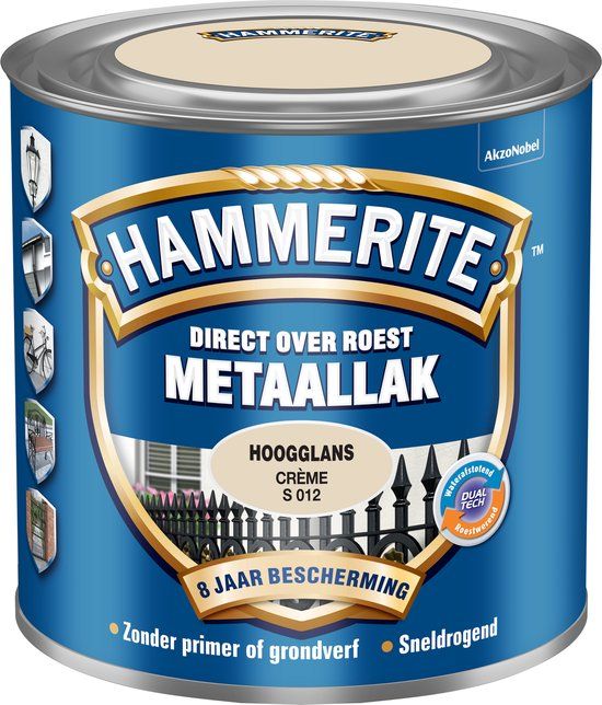Hammerite Hoogglans Creme S012 250ML