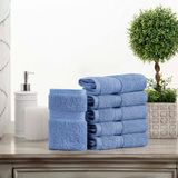 Superior Massieve Egyptische katoenen handdoekenset, 50 x 76 cm, denimblauw, 4-delig