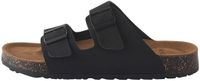 Next - Heren - Leren sandalen met twee gespen - Zwart