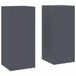 VidaXL Plantenstandaard antraciet staal 24 x 24 x 55 cm