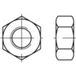 TOOLCRAFT 131915 Écrous hexagonaux M33 DIN 934 Acier zingué par galvanisation 1 pièce(s)