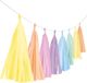 Amscan Tasselslinger 3 Meter Papier Pastel Regenboog