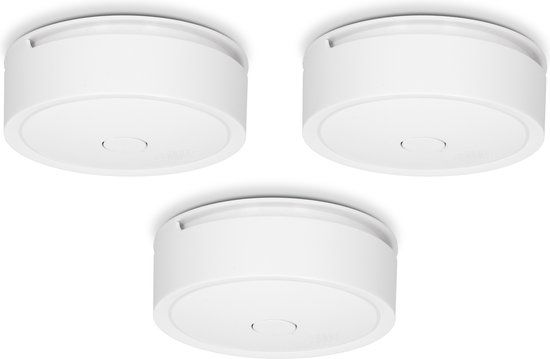 Alecto SA61 3x - Draadloze koppelbare Rookmelders - 10 jaar batterij en sensor